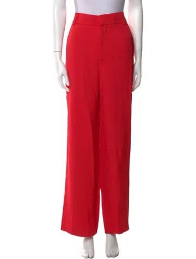 Pre-owned Co Wide Leg Pants In Red