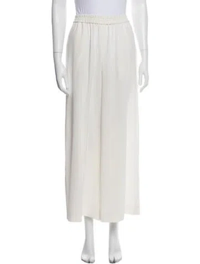 Pre-owned Co Wide Leg Pants In White