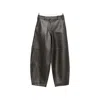 Co Wide-leg Leather Trousers In Black
