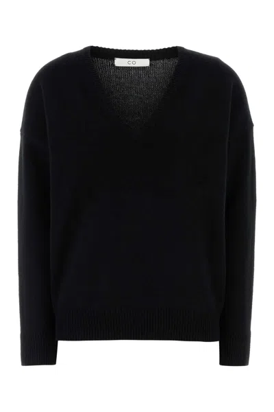 Co Women's 100% Cashmere Sweater In Black
