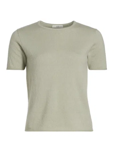 Co Women's Cashmere & Silk Knitted T-shirt In Green