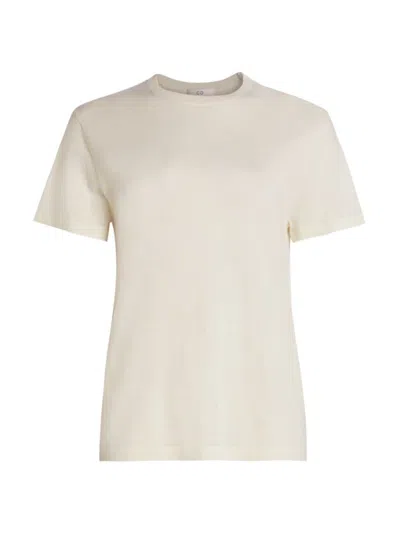 Co Women's Cashmere Crewneck T-shirt In Ivory
