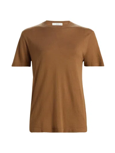 Co Women's Cashmere Crewneck T-shirt In Brown