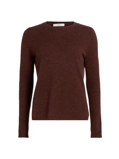 Co Women's Cashmere-silk Crewneck Sweater In Brown
