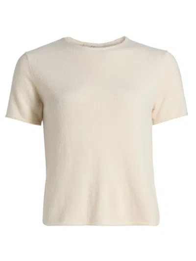 Co Women's Crewneck Knit Cashmere-silk T-shirt In Neutral