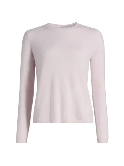 Co Women's Crewneck Rib-knit Cashmere-silk Sweater In Purple