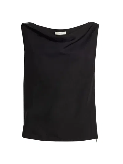 Co Women's Draped One-shoulder Top In Black