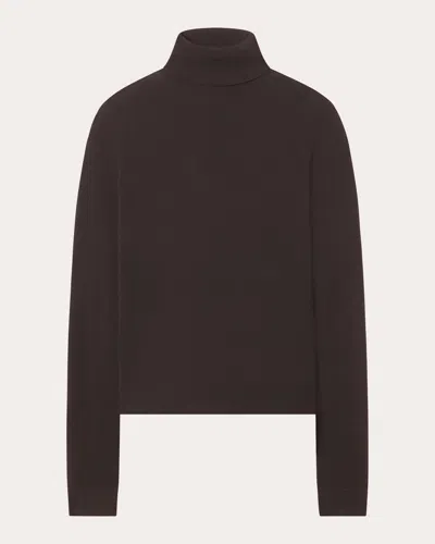 Co Women's Fine Cashmere Slim Turtleneck In Brown