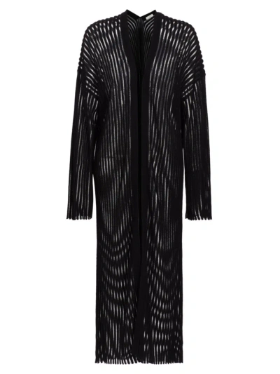 Co Women's Long Cashmere-blend Cardigan In Black