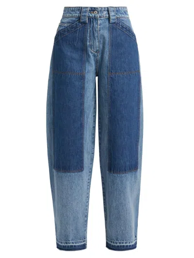 CO WOMEN'S PATCHWORK JEANS