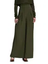 Co Women's Pleated Extra Wide-leg Pants In Green