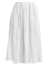 Co White Polyester Blend Skirt In White