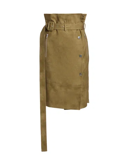 Co Women's Raf Flying Tton-blend Skirt In Brown