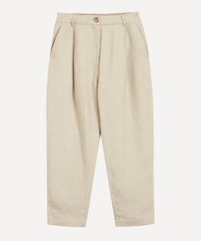 Co Women's Tapered Linen Trousers