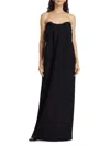 Co Women's Tucked Strapless Dress In Black