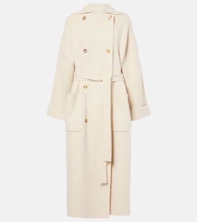 Co Belted Oversized Wool-cashmere Cardigan In Ivory