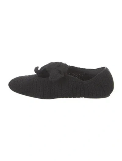 Pre-owned Co Wool Ballet Flats In Black