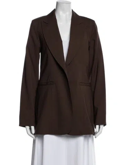 Pre-owned Co Wool Blazer In Brown
