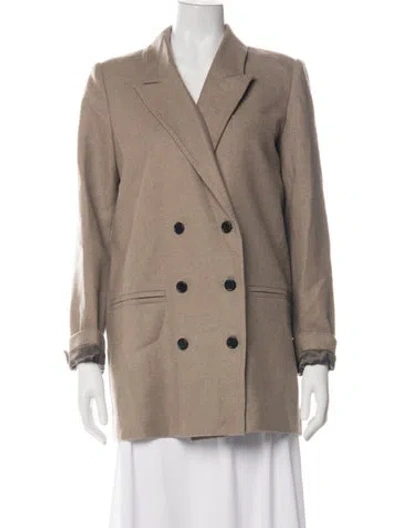 Pre-owned Co Wool Blazer In Brown