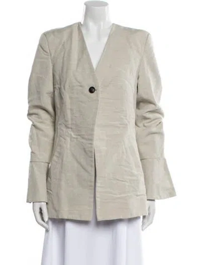 Pre-owned Co Wool Blazer In Neutral
