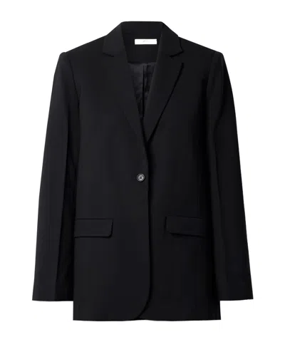 Co Wool Blend Blazer In Black