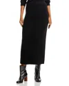 Co Wool Blend Knit Skirt In Black