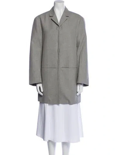 Pre-owned Co Wool At In Gray