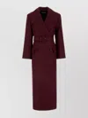 Co Wool At With Belted Waist And Long Length