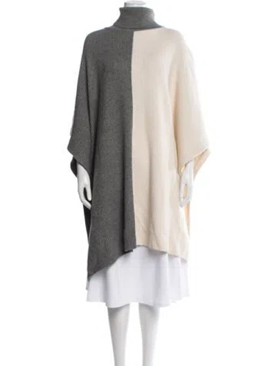 Pre-owned Co Wool Lorblock Pattern Sweater W/ Tags In Grey/neutrals