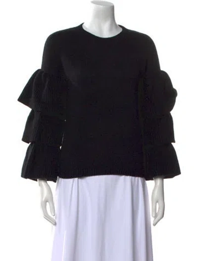 Pre-owned Co Wool Crew Neck Sweater In Black