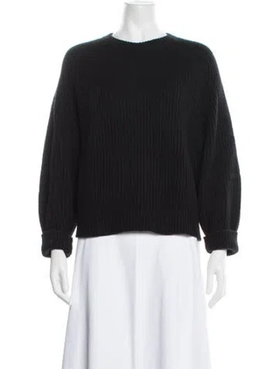 Pre-owned Co Wool Crew Neck Sweater In Black