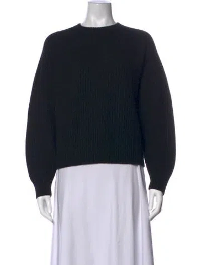 Pre-owned Co Wool Crew Neck Sweater In Black