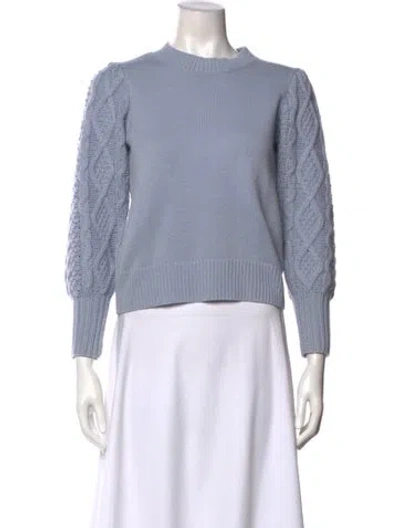 Pre-owned Co Wool Crew Neck Sweater In Blue