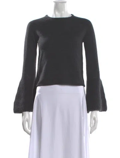 Pre-owned Co Wool Crew Neck Sweater In Gray