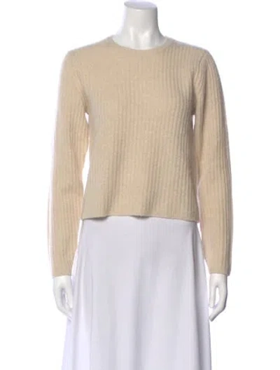 Pre-owned Co Wool Crew Neck Sweater In Neutral