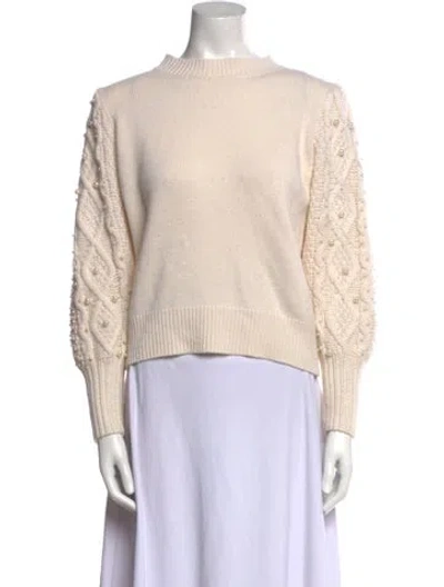 Pre-owned Co Wool Crew Neck Sweater In Neutral