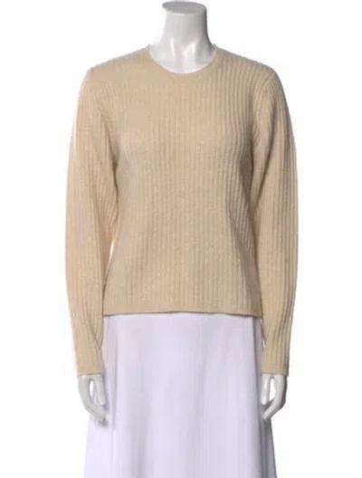 Pre-owned Co Wool Crew Neck Sweater In Neutral