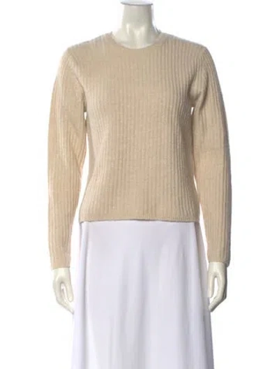 Pre-owned Co Wool Crew Neck Sweater In Neutral
