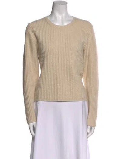 Pre-owned Co Wool Crew Neck Sweater In Neutral