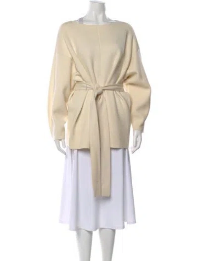 Pre-owned Co Wool Crew Neck Sweater In Neutral