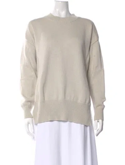 Pre-owned Co Wool Crew Neck Sweater In Neutrals