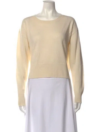 Pre-owned Co Wool Crew Neck Sweater In Neutrals