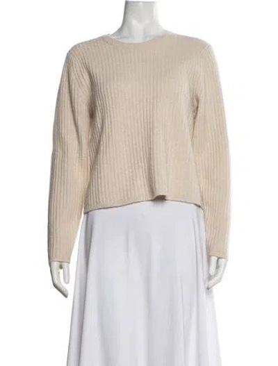 Pre-owned Co Wool Crew Neck Sweater In Neutrals