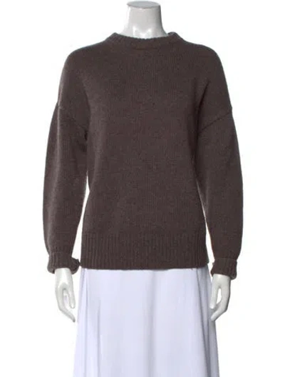 Pre-owned Co Wool Crew Neck Sweater In Purple