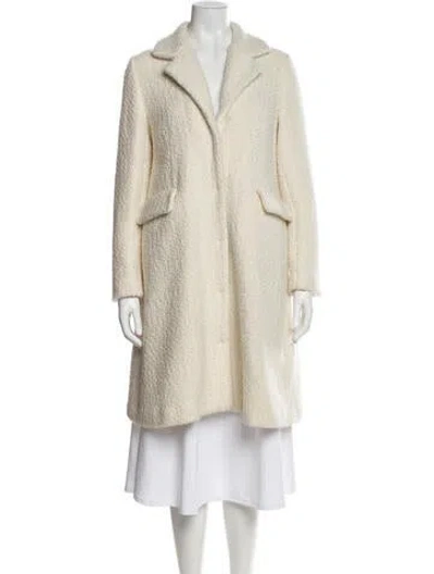 Pre-owned Co Wool Faux Fur At In Neutral