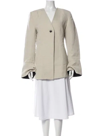 Pre-owned Co Wool Jacket In Neutral