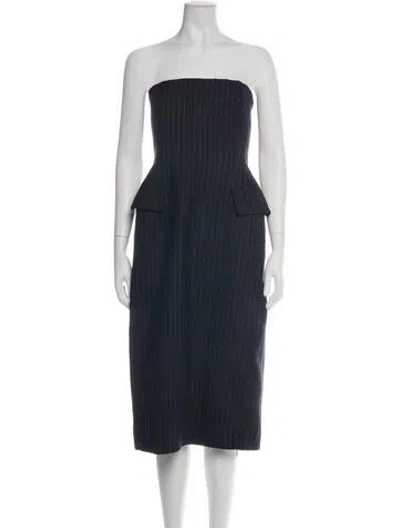 Pre-owned Co Wool Knee-length Dress In Green