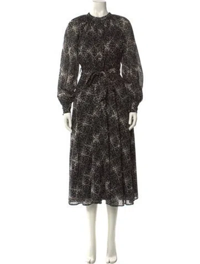 Pre-owned Co Wool Long Dress In Black