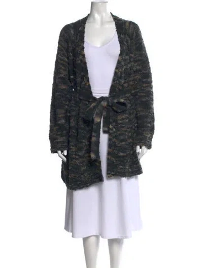 Pre-owned Co Wool Patterned Sweater In Grey
