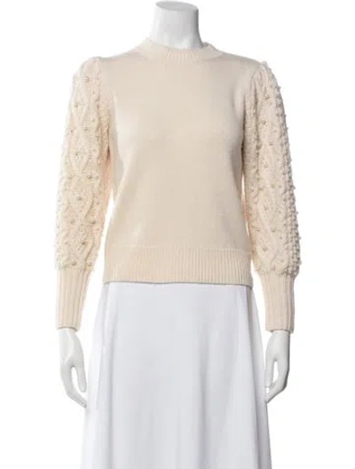 Pre-owned Co Wool Patterned Sweater In Neutrals